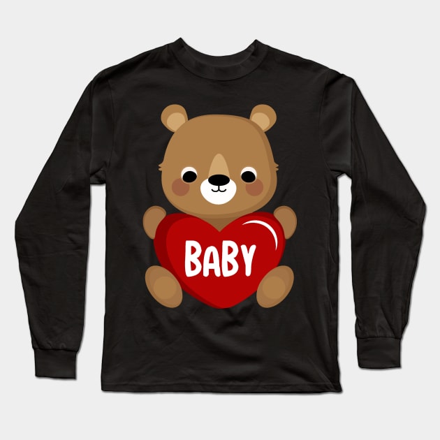 Bear Love Long Sleeve T-Shirt by Wanda City